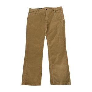 Stio Rivet Cord Corduroy Pants Mens 40 X 34 Tan Brown 5 Pocket Stretch Straight
